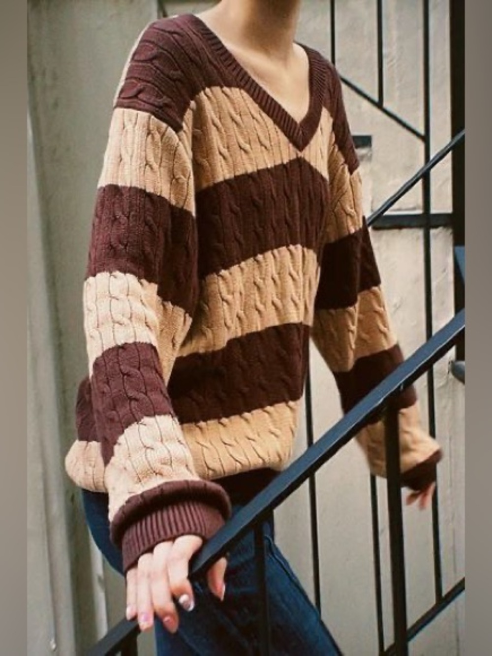 Brandy Melville - Oversized Stripe Sweater